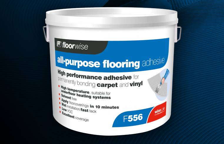 Floorwise has launched F556, a great all-round adhesive for sticking down most floorcoverings.