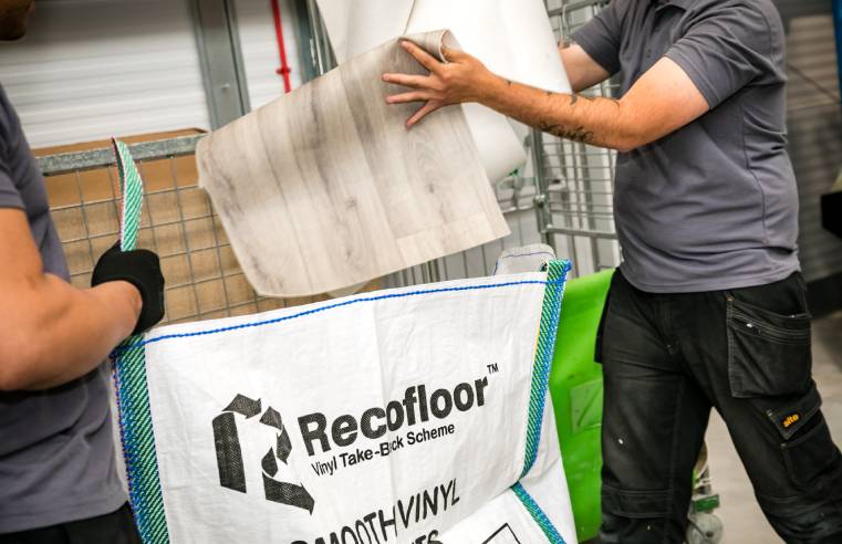 Recofloor Smashes Annual Waste Vinyl Flooring Recycling Target