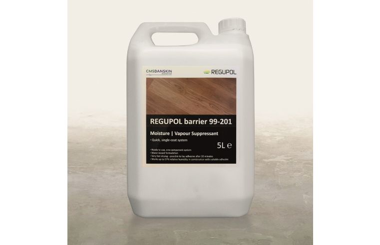 Regupol moisture vapour suppressant barrier aids speedy floor preparation