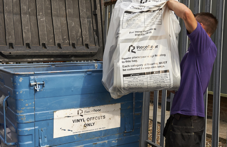 Recofloor Waste Vinyl Flooring Collection 5,000-tonne Milestone Recofloor Waste Vinyl Flooring Collection 5,000-tonne Milestone