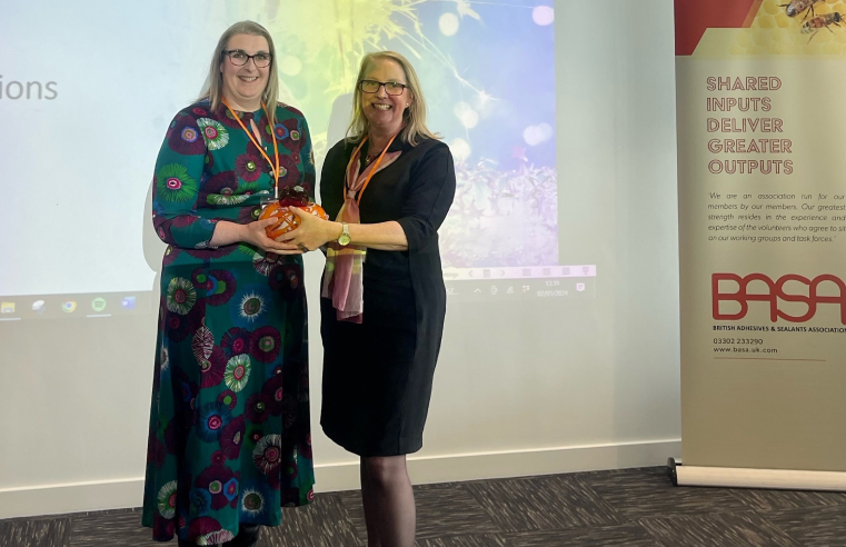 F. Ball SHEQ Manager Jenny Barnett Wins Top Adhesives Accolade