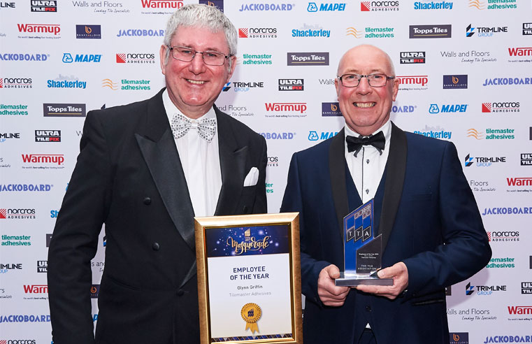 Tilemaster Adhesives Glynn Griffin TTA Employee of the Year 