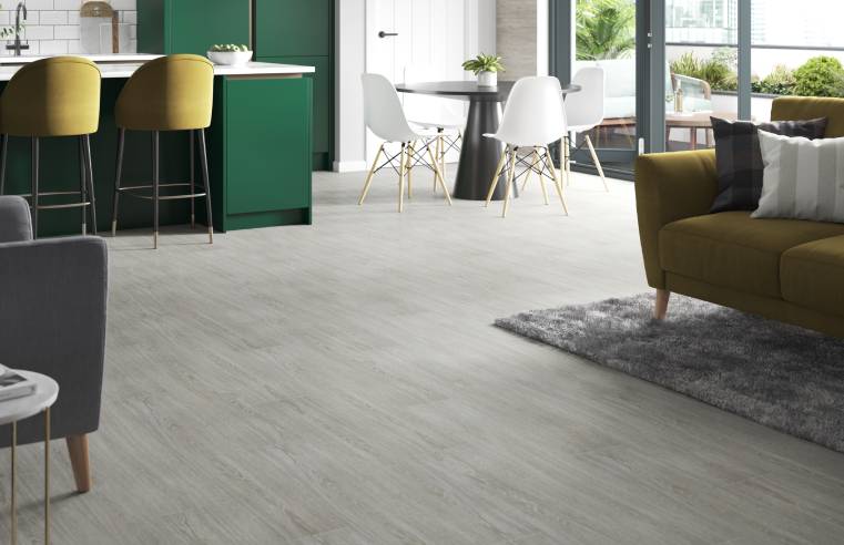 Malmo Freedom stickdown LVT offers a stable flooring solution in kitchens and open-plan spaces