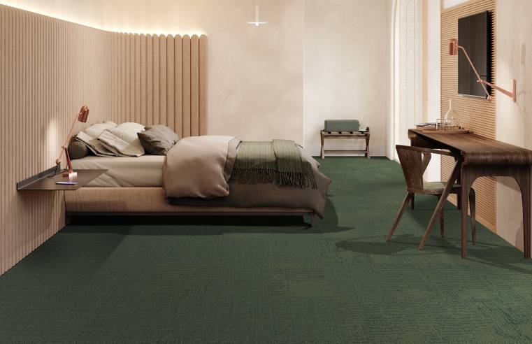 Heritage, a carpet tile collection from modulyss that can be specified carbon neutral.