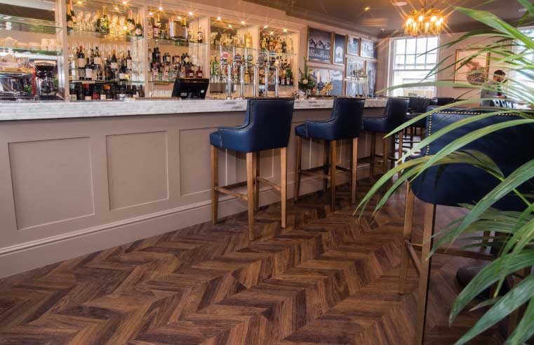 Polyflor adds instant style to a boutique hotel with a striking design
