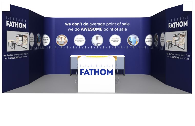 Fathom retail display manufacturers at The Flooring Show
