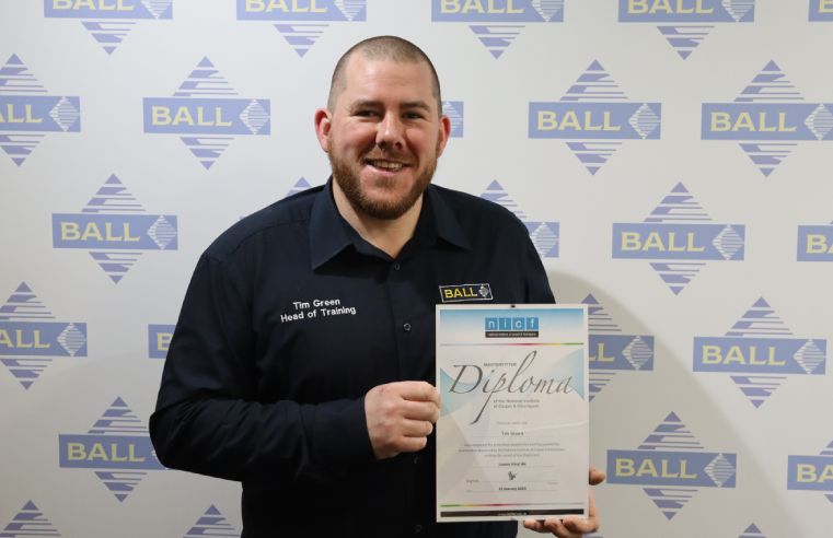 F. Ball's head of training Tim Green achieves master fitter status