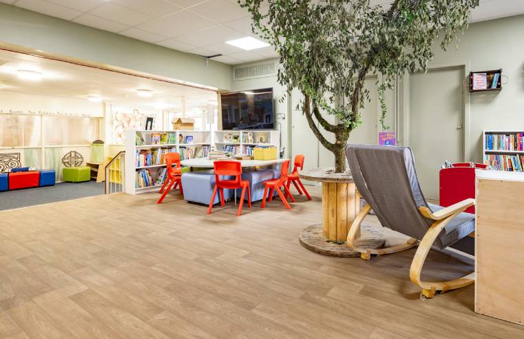 Isafe 70 vinyl safety flooring from IVC Commercial supports environmental ethos at cardiff school