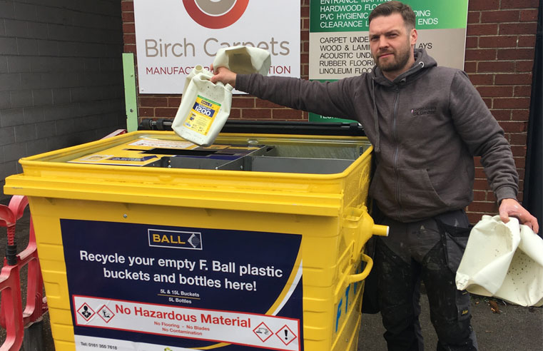 F. Ball Partners with Recofloor to Cut Plastic Waste