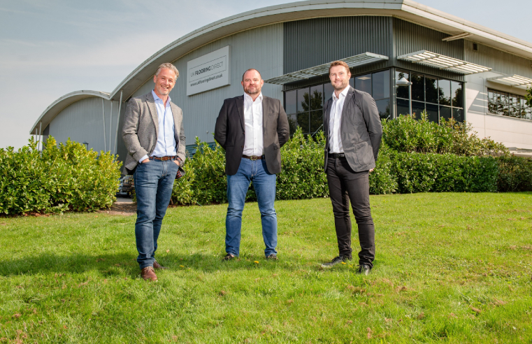 Pictured (left to right): Darren Gilbert, Jason Ashby, Josh Ashby (all UK Flooring Direct)