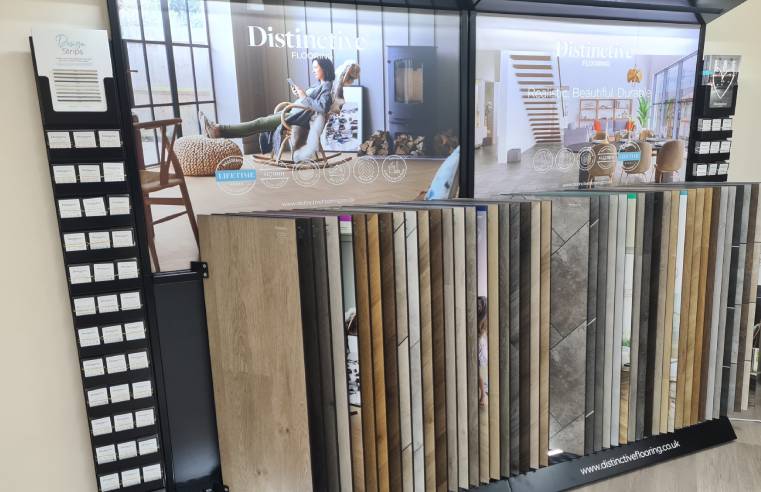 ADP Distribution installs in-store display units for Distinctive Flooring