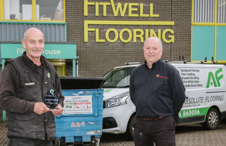 Recofloor awards Absolute Flooring SW for recycling efforts 