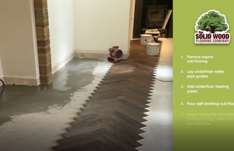 The Solid Wood Flooring Company Underfloor Heating Installation Video with herringbone parquet flooring