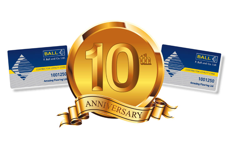 F. Ball to celebrate 10 years of the F. Ball Loyalty Card Scheme at The Flooring Show