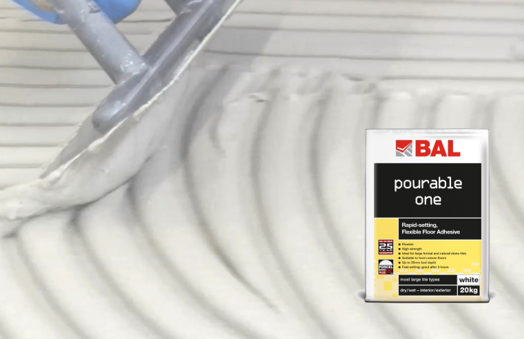 BAL Pourable One Makes Floor Tiling Easy